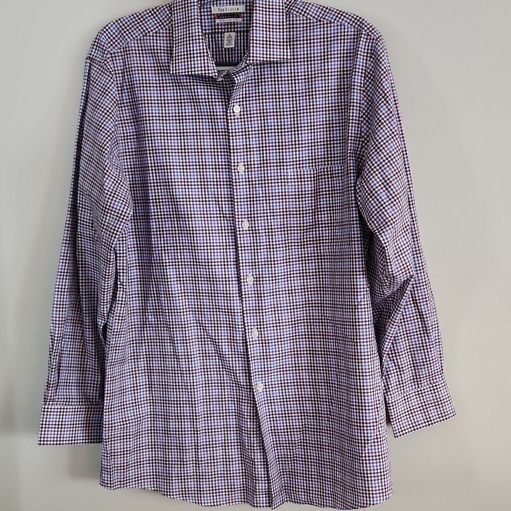 Van Heusen 16 32/33 shirt button down wrinkle free flex collar regular fit